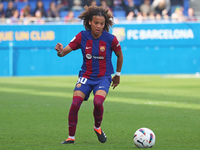 Vicky Lopez is playing in the match between FC Barcelona and UDG Tenerife for week 21 of the Liga F at the Johan Cruyff Stadium in Barcelona...