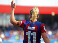 Alexia Putellas is playing in the match between FC Barcelona and UDG Tenerife for week 21 of the Liga F at the Johan Cruyff Stadium in Barce...