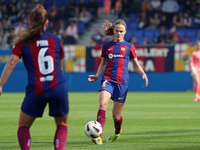 Irene Paredes is playing in the match between FC Barcelona and UDG Tenerife, corresponding to week 21 of the Liga F, at the Johan Cruyff Sta...