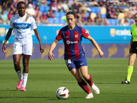 Aitana Bonmati is playing in the match between FC Barcelona and UDG Tenerife for week 21 of the Liga F at the Johan Cruyff Stadium in Barcel...