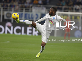 Hamed Traore of Napoli is controlling the ball during the Serie A soccer match between Inter FC and SSC Napoli at Stadio Meazza in Milan, It...