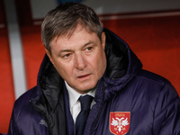 Serbia head coach Dragan Stojkovic looks on during the international friendly match between Russia and Serbia on March 21, 2024 at Dynamo Ce...