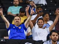 Kuwaiti supporters are cheering for their team during the Qualification Round for the FIFA World Cup 2026 and AFC Asian Cup 2027 Group A mat...