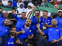 Kuwaiti supporters are cheering for their team during the Qualification Round for the FIFA World Cup 2026 and AFC Asian Cup 2027 Group A mat...