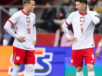 Piotr Zielinski and Robert Lewandowski are playing in the UEFA EURO 2024 qualifier play-off between Poland and Estonia in Warsaw, Poland, on...