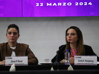 Electoral advisors Dania Paola Ravel and Carla Astrid Humphrey are participating in the Public Session of the Table of Representatives of th...