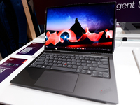 Lenovo is exhibiting the ThinkPad X1 2-in-1 Gen 9, the latest laptop developed by the Chinese technology company and a favorite among compan...