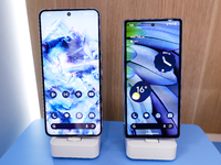 Google is exhibiting its latest high-end smartphone, the Pixel 8 Pro, alongside the highly-ranked mid-range Pixel 7a, both in their signatur...