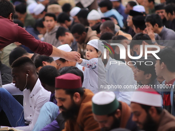 People Gather To Break Their Fast During The Holy Month Of Ramadan In The Courtyard Of Al-Azhar Mosque, Where 5,000 Iftar Meals Are Organize...