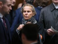 Belgian journalist Christine Ockrent is leaving after attending the funeral ceremony of France's former Minister of Culture, writer, and TV...