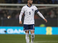 Taylor Harwood-Bellis #5 of England is playing during the UEFA Under 21 Championship match between England Under 21s and Luxembourg at the T...