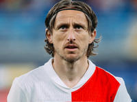 Luka Modric of Croatia is in action during the friendly football match between Egypt and Croatia at Misr Stadium in the New Administrative C...