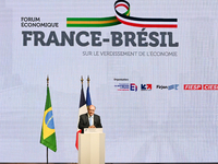 The Vice-President of the Republic, Geraldo Alckmin, is participating in the Brazil-France Economic Forum at Fiesp on Avenida Paulista in Sa...