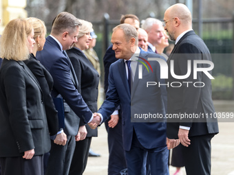 Prime Minister of Poland, Donald Tusk meets Ukrainian delegation with Prime Minister of Ukraine, Denys Shmyhal as Ukrainian delegation visit...