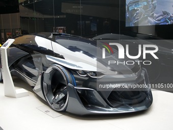 The Chevrolet pure electric concept car, Chevrolet-FNR, is being displayed at the SAIC-GM Pan-Asia Automotive Technology Center in Shanghai,...