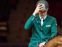 Polish horse jumper Jaroslaw Skrzyczynski wins the opening 1.4m race against time during the 2016 Gothenburg Horse Show  in Gothenburg, Swed...