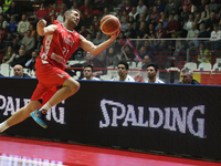 Giancarlo Ferrero in action during FIBA Europe Cup game between  Openjobmetis Varese Vs Antwerp Giants in Varese, Italy on March 24, 2016....