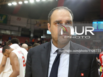 Fiba Europe Cup: Openjobmetis Varese Vs Antwerp Giants 92-81 in photo: Paolo moretti in action during FIBA Europe Cup game between  Openjobm...