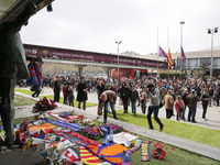 aspect which offered, during the ceremony in memoriam at Johan Cruyff, celebrated in the Camp Nou, on march 26, 2016. (