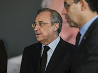 Florentino Perez, president of Real Madrid during the memorial of Johan Cruyff in Camp Nou Stadium, the 26 of march of 2016.  (