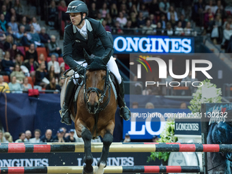 Swiss horse jumper and defending Olympic and World Champion Steve Guerdat placed fourth in the second class of the three part FEI World Cup...