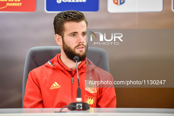 Nacho Fernandez of Spain National Team  during the press conference before the friendly football game between National Team of Romania vs Sp...