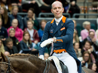 Dutch rider Hans Peter Minderhoud on Glock's Flirt won the 2016 Reem Acra FEI World Cup Dressage final at the Gothenburg Horse Show. Gothenb...