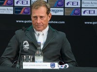 Swedish horse jumper Rolf-Göran Bengtsson was emotional after placing third in the 2016 Gothenburg Grand Prix. He had hoped to do better in...