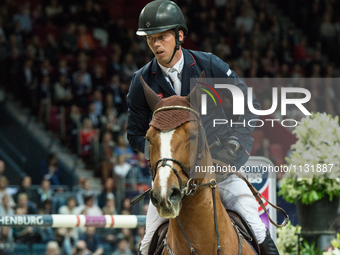 Dutch horse jumper Harrie Smolders, riding Emerald N.O.P, placed second in the 2016 FEI World Cup Finals in Gothenburg's Scandinavium Arena...