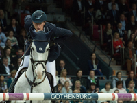German horse jumper Daniel Deusser, riding Cornet d'Amour, placed third in the 2016 FEI World Cup Finals in Gothenburg's Scandinavium Arena...
