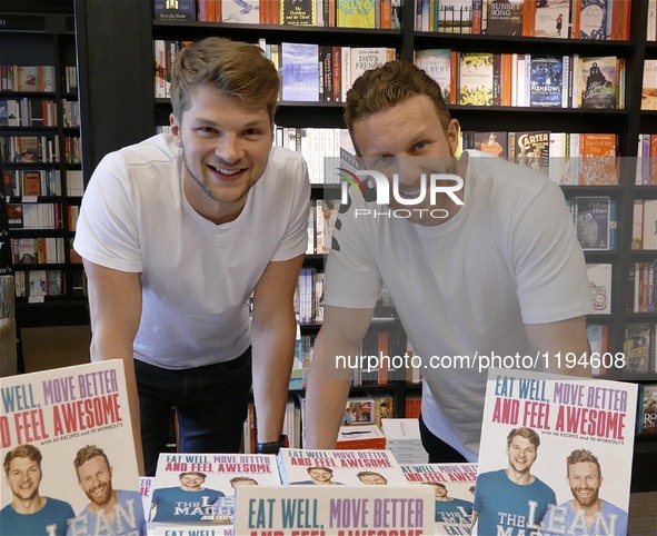 The Lean Machines, John Chapman and Leon Bustin book signing At Waterstones In Brighton,UK, 5 May, 2016