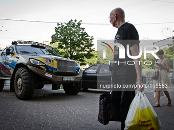 Race car for Sonangol Africa EcoRace 2014/15 has become presented today in Kiev. The team will participate a rally-raid on the unique off-ro...