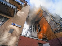 A fire broke out in a set of apartment buildings next to Independence Square. Firefighters worked for hours to put out the blaze which was d...