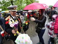 Kaliningrad, Russia 9th, May 2014 WWII Red Army veterans are seen during a large military parade in Kaliningrad, Russia, to mark Victory Day...