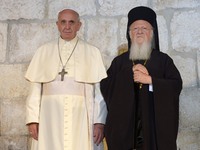 Pope Francis during the visit in Israel. (