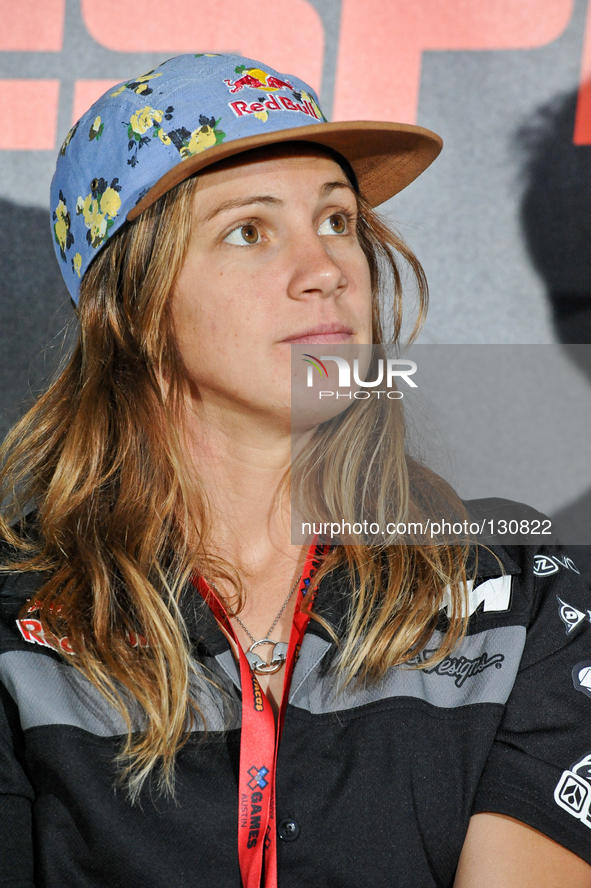 Tarah Gieger attends the X Games press conference at Circuit Of The Americas on June 4, 2014 in Austin, Texas. EDITORIAL USE ONLY. 