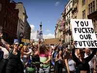 Thousands of protesters take part in a March for Europe, through the centre of London on July 2, 2016, to protest against Britain's vote to...