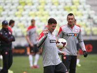 Gdansk, Poland 5th, June 2014 Polish National football team official training before the Lithuania friendly game on Friday 6th of June. Boru...