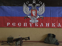 Inside the Russian Orthodox Army's headquarters in the occupied SBU building in Donetsk, eastern Ukraine, on May 5th, 2014. The Russian Orth...