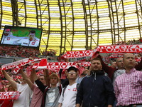 Gdansk, Poland 6th, June, 2014 Friendly football game between Poland and Lithuania National teams in Gdansk at PGE Arena stadium.
Polish fan...