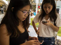 Filipinos play Pokemon Go on Saturday, 6 August 2016, in Quezon City, east of Manila, Philippines. Niantic Labs, developer of augmented real...