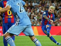 Leo Messi goal during the match corresponding to the Joan Gamper Trophy, played at the Camp Nou stadiium, on august 10, 2016.   (