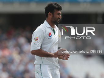 Pakistan's Sohail Khan during Day One of the Fourth Investec Test Match between England and Pakistan played at The Kia Oval Stadium, London...