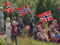 Norwegian supporters during the opening stage of the Arctic Race of Norway from Bodo to Rognan.
On Thursday, 11 August 2016, in Rognan, Norw...