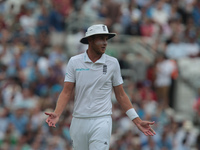 England's Stuart Broad  during Day Three of the Fourth Investec Test Match between England and Pakistan played at The Kia Oval Stadium, Lond...