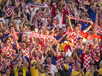 Crowd cheers for Brasil x Croatia in the first match of the World Cup, in Sao Paulo, Brasil (