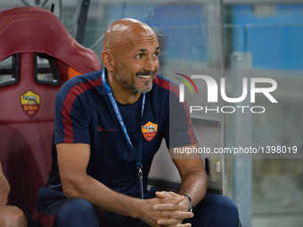 Luciano Spalletti during the champions league football match A.S. Roma vs Porto F.C. at the Olympic Stadium in Rome, on august 23, 2016. (
