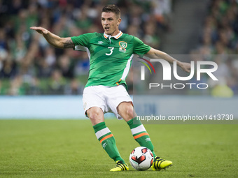 Ciaran Clark of Ireland pictured in action during the International Friendly football match between Republic of Ireland and Oman at Aviva St...
