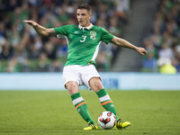Ciaran Clark of Ireland pictured in action during the International Friendly football match between Republic of Ireland and Oman at Aviva St...