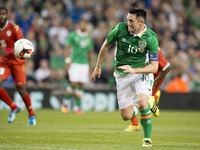 Robbie Keane of Ireland pictured in action during the International Friendly football match between Republic of Ireland and Oman at Aviva St...
